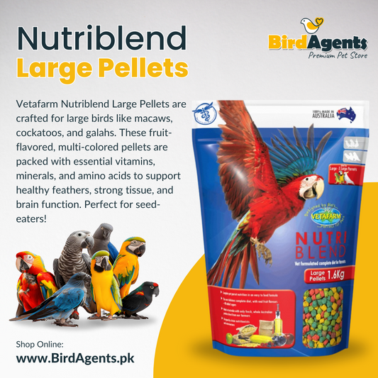 Nutriblend Large Pellets - Complete Nutritional Diet for Large Parrots