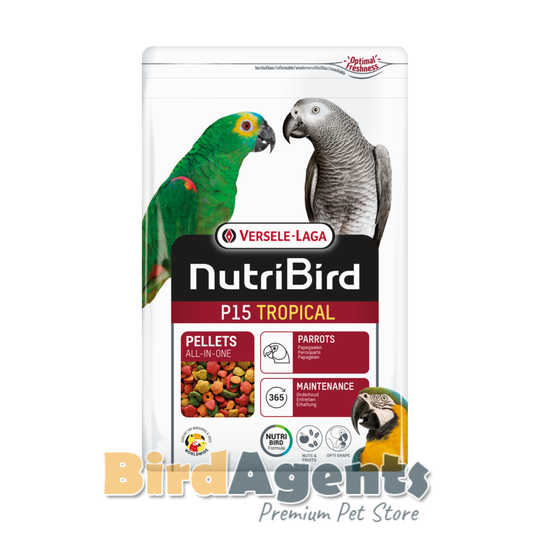 Nutribird P15 Tropical – Extruded Pellets for Parrots (Multicolour)