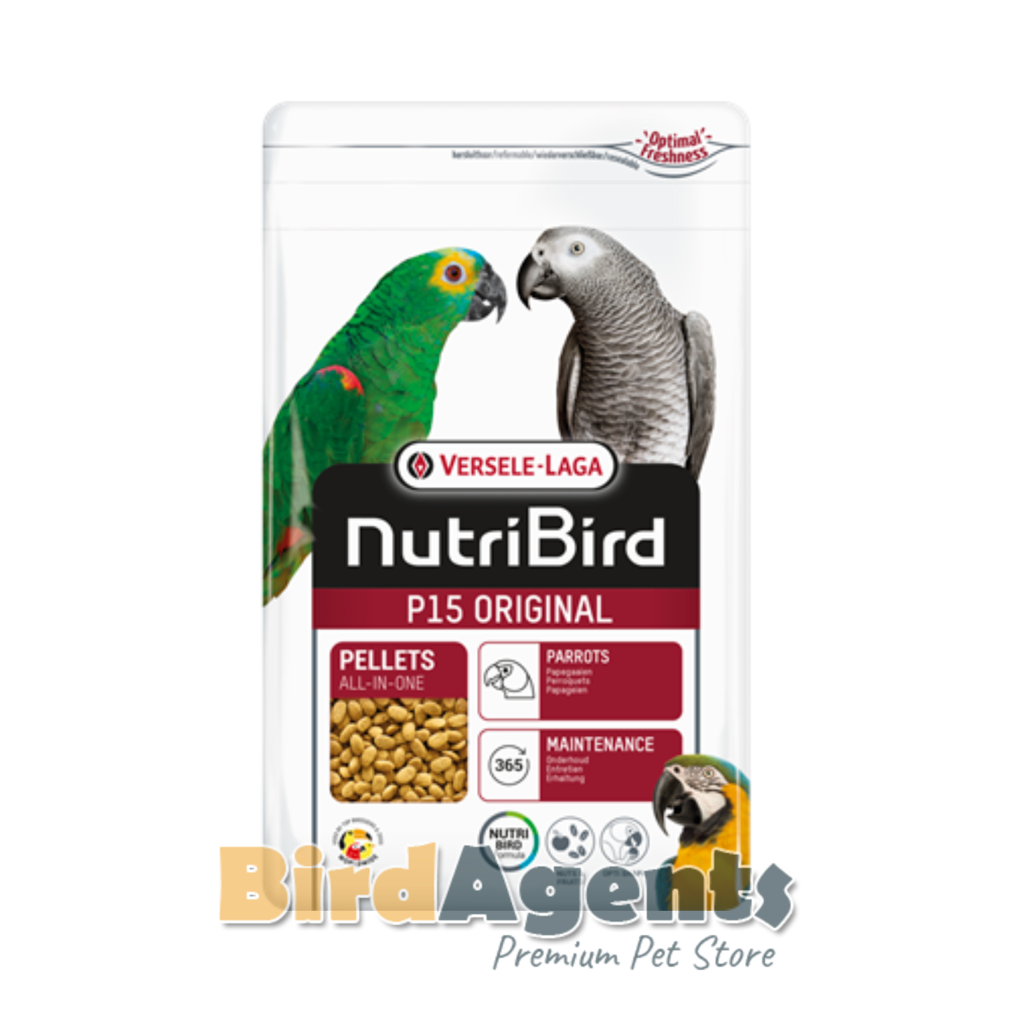 Nutribird P15 Original - Maintenance Pellets for Parrots