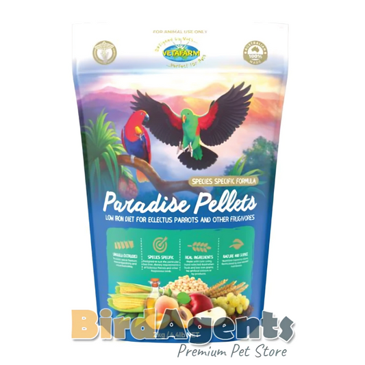 Paradise Pellets - Complete Balanced Diet Frugivorous Birds