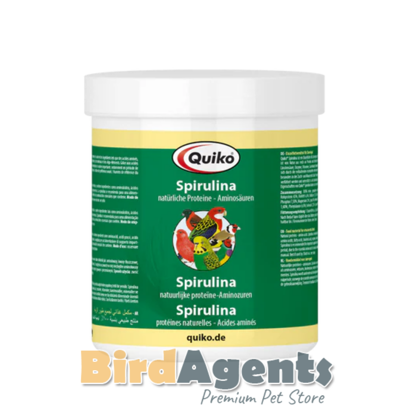Quiko Spirulina – Protein-Rich Single Feed for Ornamental Birds