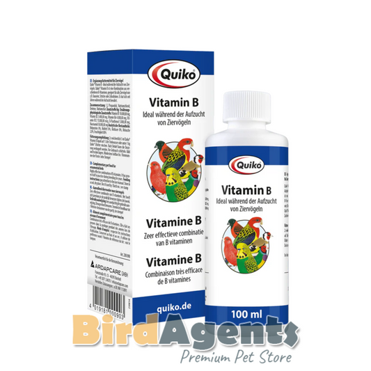 Quiko Vitamin B Liquid – Essential B-Complex Supplement for Birds