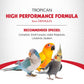 Tropican High Performance Formula For Parrots 2mm