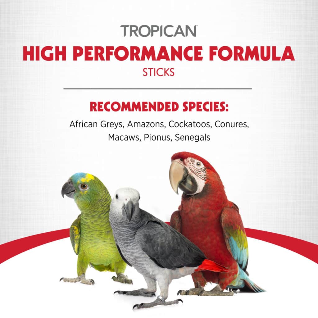 Tropican High Performance Formula for Parrots, Sticks