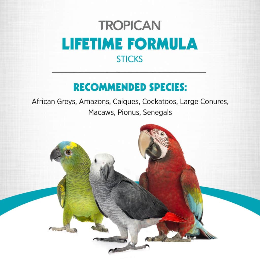 Tropican Lifetime Formula For Parrots 4mm