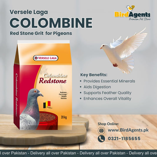 Colombine Red Stone Grit - Promote Digestion & Enhance Health