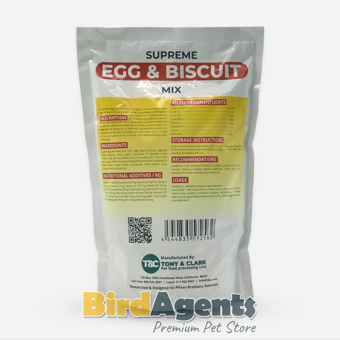 Supreme Egg & Biscuit – Complete Nutrition Food for Birds
