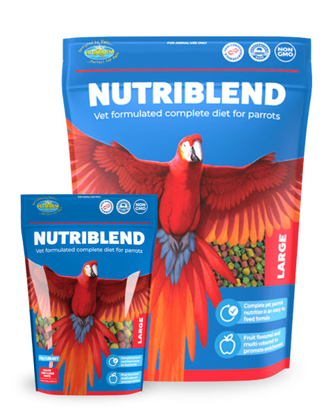Nutriblend Large Pellets – Complete Nutritional Diet for Large Parrots