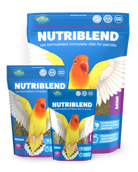 Nutriblend Mini Pellets - Complete Nutritional Diet for Parakeets