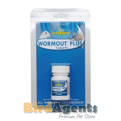 Wormout Plus Tablets - Controal internal Parasites in Pigeons