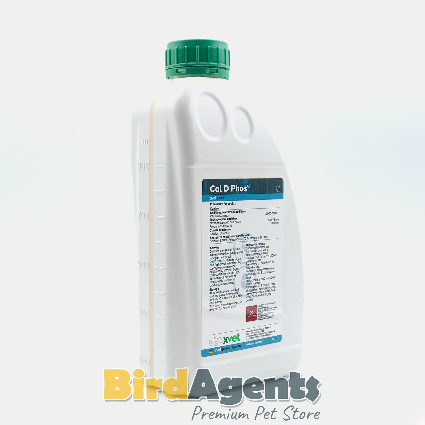 Cal D Phos – Calcium & Vitamin D₃ Supplement for Birds