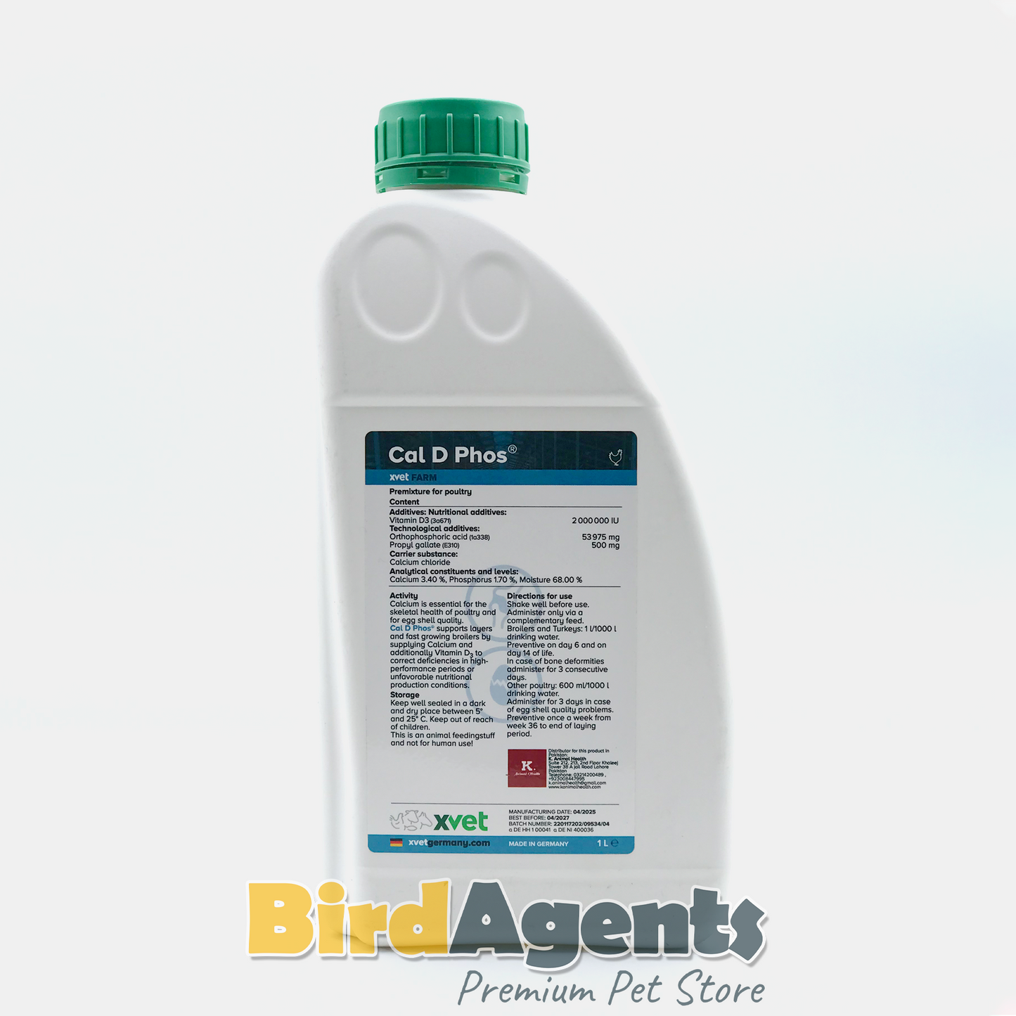 Cal D Phos – Calcium & Vitamin D₃ Supplement for Birds