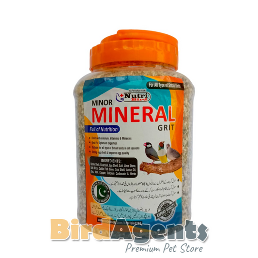 Minor Mineral Grit - Promotes Optimum Digestion for small birds