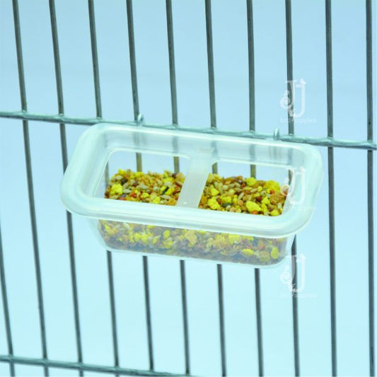 Small Feeder for Birds - with Wire Hooks and Grid