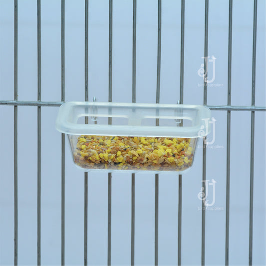 Small Feeder for Birds - with Wire Hooks and Grid