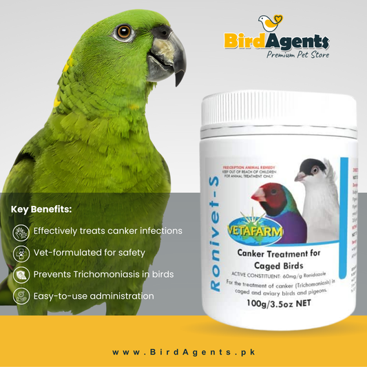Ronivet S - Canker Treatment For Caged Birds