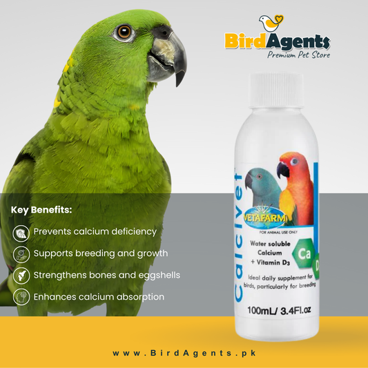 Calcivet – Liquid Calcium & Vitamin D3 Supplement for Birds