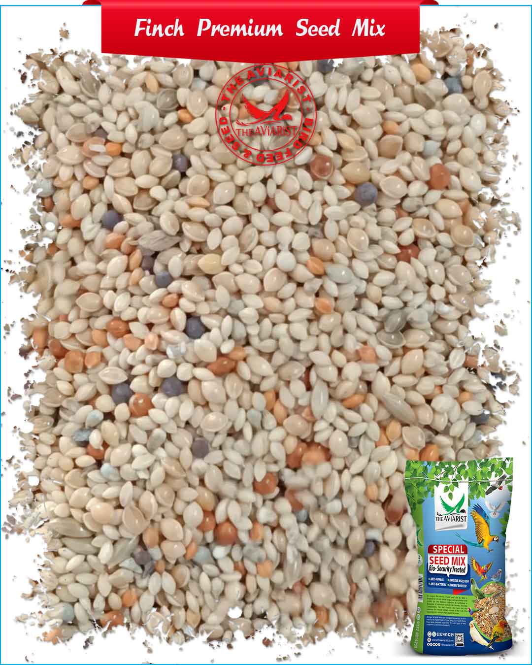 Gouldian Finch Premium Seed Mix - Bio-Security Treated Seeds