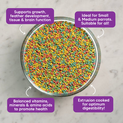 Nutriblend Mini Pellets - Complete Nutritional Diet for Parakeets