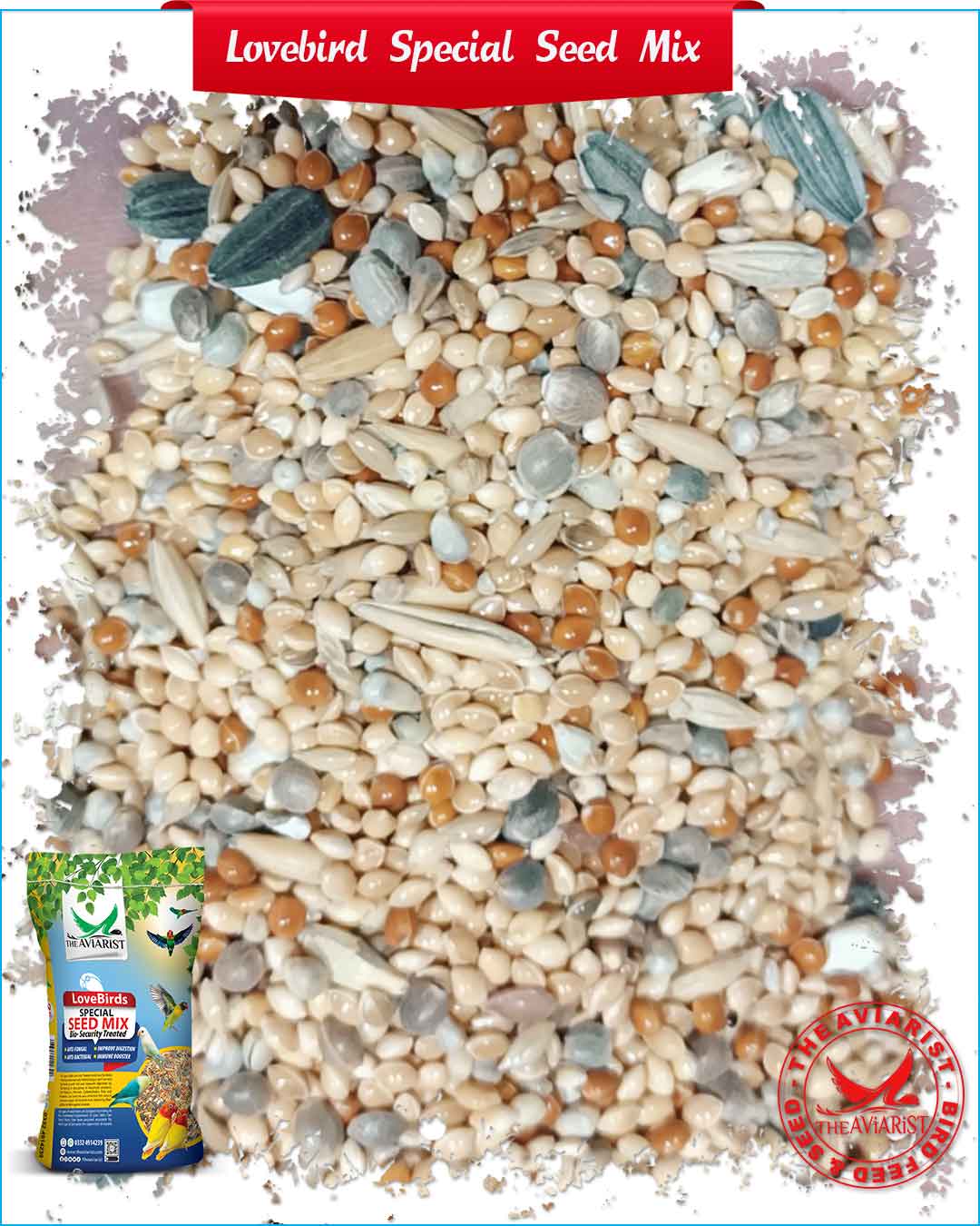 Love Bird Special Seed Mix - Bio-Security Treated Seeds