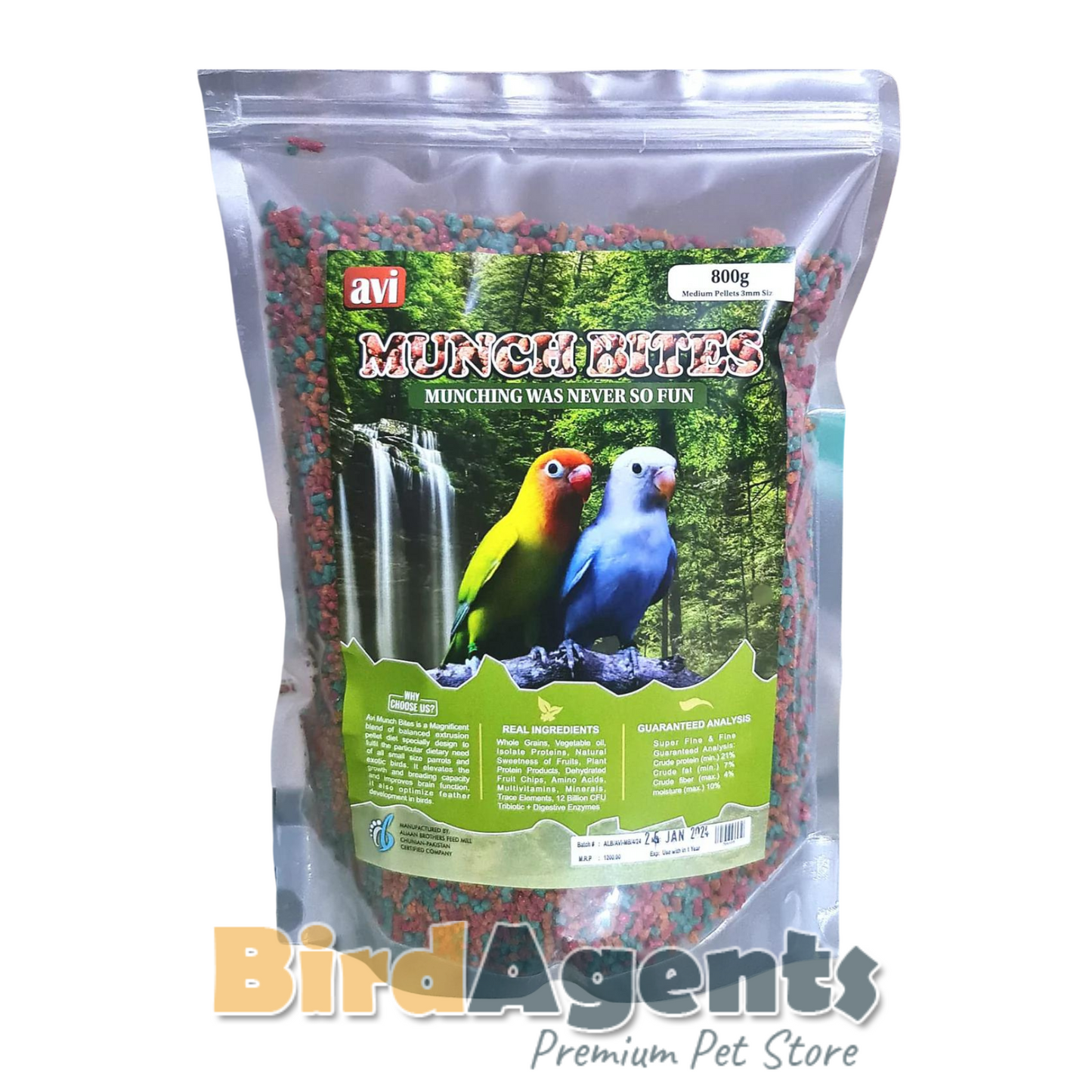 Avi Munch Bites - Pellet Diet for Cage Birds