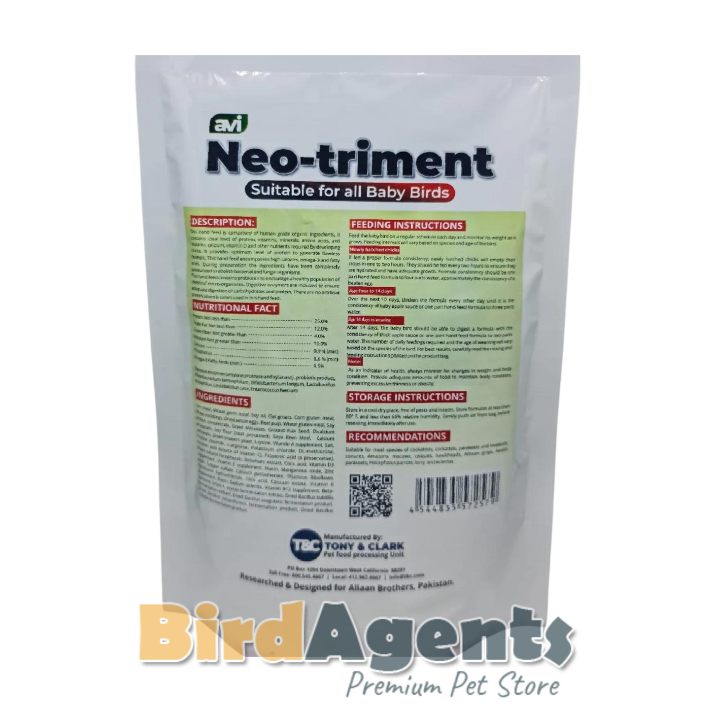 Avi Neo Triment - Hand Feeding Formula