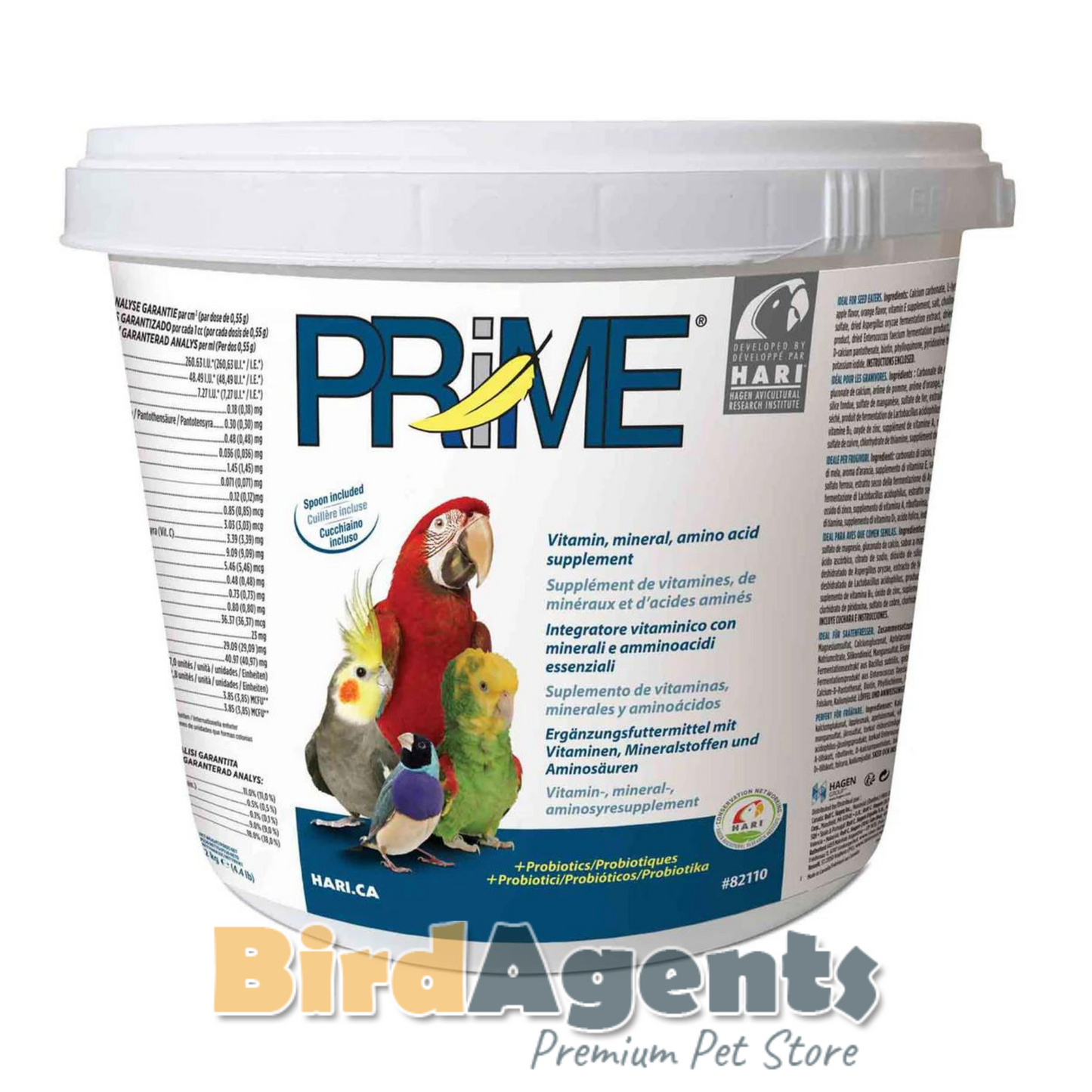 Prime Vitamin - Full Spectrum Supplement For Birds