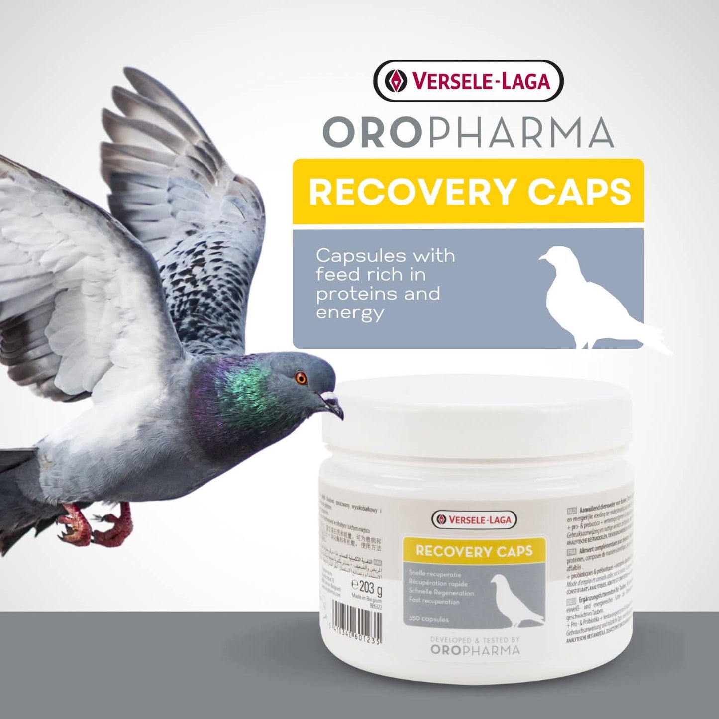 Recovery Caps – Protein & Energy Supplement for Pigeons