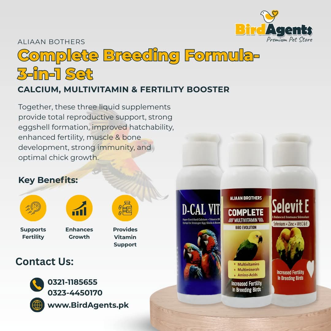 Complete Breeding Formula 3-in-1 Set — Calcium, Multivitamin & Fertility Booster