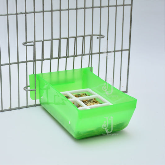 Feed Bowl With Fixed Grill - High Quality Seed Pot