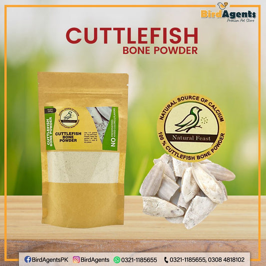 Cuttlefish Bone Powder - Calcium Supplement for Birds