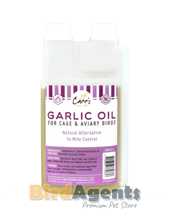 Carrs GARLIC OIL - Natural Alternative to Mite Control