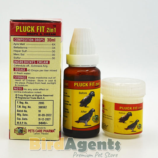 Pluck Fit 2 in 1 - Treatment of Feather Plucking