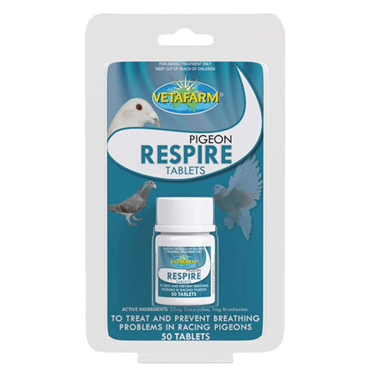 Pigeon Respire Tablets - Respiratory Treatment for Pigeons