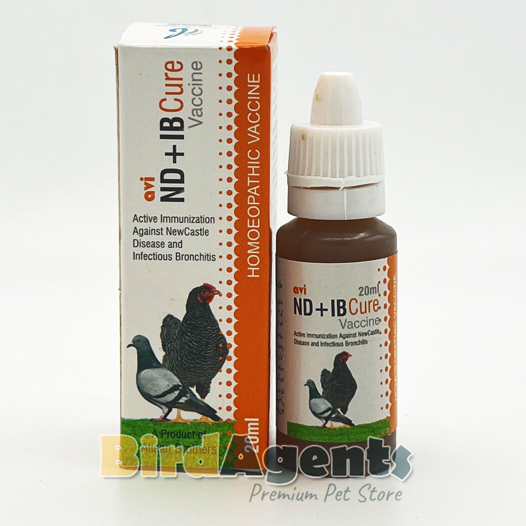 Avi ND+IB Cure Vaccine – Active Immunization for Birds – BirdAgents.pk